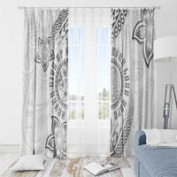 Brain Cancer Warrior Window Curtain Never Give Up LT05 - Polynesian Pride