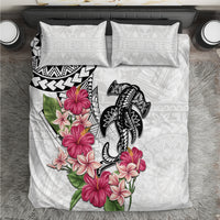 White Polynesian Hammerhead Shark Tribal Pattern Bedding Set LT05 White - Polynesian Pride