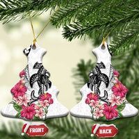 White Polynesian Hammerhead Shark Tribal Pattern Ceramic Ornament LT05 Christmas Tree White - Polynesian Pride