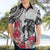 White Polynesian Hammerhead Shark Tribal Pattern Hawaiian Shirt