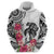 White Polynesian Hammerhead Shark Tribal Pattern Hoodie