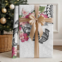 White Polynesian Hammerhead Shark Tribal Pattern Wrapping Paper LT05 - Polynesian Pride