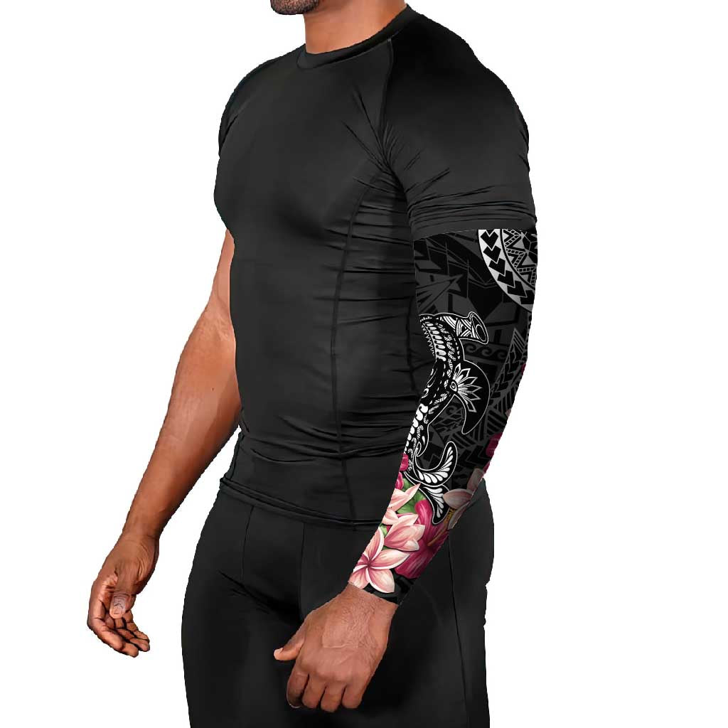 Black Polynesian Hammerhead Shark Tribal Pattern Arm Sleeves LT05 - Polynesian Pride