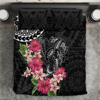 Black Polynesian Hammerhead Shark Tribal Pattern Bedding Set LT05 Black - Polynesian Pride