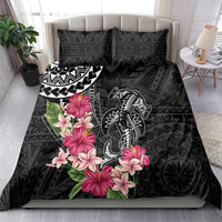 Black Polynesian Hammerhead Shark Tribal Pattern Bedding Set LT05 - Polynesian Pride