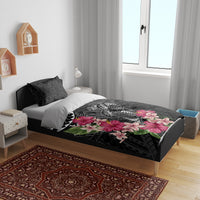 Black Polynesian Hammerhead Shark Tribal Pattern Bedding Set LT05 - Polynesian Pride