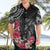 Black Polynesian Hammerhead Shark Tribal Pattern Hawaiian Shirt