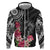 Black Polynesian Hammerhead Shark Tribal Pattern Hoodie