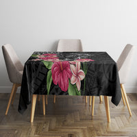 Black Polynesian Hammerhead Shark Tribal Pattern Tablecloth LT05 - Polynesian Pride