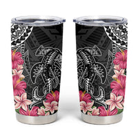 Black Polynesian Hammerhead Shark Tribal Pattern Tumbler Cup LT05 Black - Polynesian Pride