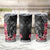 Black Polynesian Hammerhead Shark Tribal Pattern Tumbler Cup