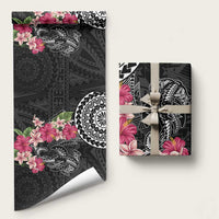 Black Polynesian Hammerhead Shark Tribal Pattern Wrapping Paper LT05 58" × 23" Black - Polynesian Pride