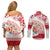 French Polynesia Internal Autonomy Day Couples Matching Off Shoulder Short Dress and Long Sleeve Button Shirt Tropical Hibiscus And Turtle Pattern