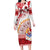 French Polynesia Internal Autonomy Day Family Matching Long Sleeve Bodycon Dress and Hawaiian Shirt Tropical Hibiscus And Turtle Pattern