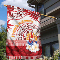 French Polynesia Internal Autonomy Day Garden Flag Tropical Hibiscus And Turtle Pattern LT05 - Polynesian Pride