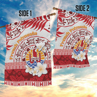 French Polynesia Internal Autonomy Day Garden Flag Tropical Hibiscus And Turtle Pattern LT05 - Polynesian Pride