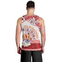 French Polynesia Internal Autonomy Day Men Tank Top Tropical Hibiscus And Turtle Pattern LT05 - Polynesian Pride
