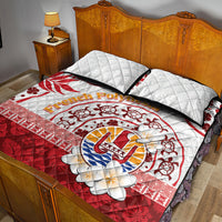French Polynesia Internal Autonomy Day Quilt Bed Set Tropical Hibiscus And Turtle Pattern LT05 - Polynesian Pride