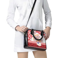 French Polynesia Internal Autonomy Day Shoulder Handbag Tropical Hibiscus And Turtle Pattern LT05 - Polynesian Pride
