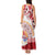 French Polynesia Internal Autonomy Day Tank Maxi Dress Tropical Hibiscus And Turtle Pattern