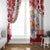 French Polynesia Internal Autonomy Day Window Curtain Tropical Hibiscus And Turtle Pattern