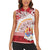 French Polynesia Internal Autonomy Day Women Sleeveless Polo Shirt Tropical Hibiscus And Turtle Pattern