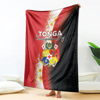 Tonga Emancipation Day Blanket Tongan Ngatu Pattern With Plumeria LT05 - Polynesian Pride