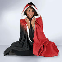 Tonga Emancipation Day Hooded Blanket Tongan Ngatu Pattern With Plumeria LT05 - Polynesian Pride