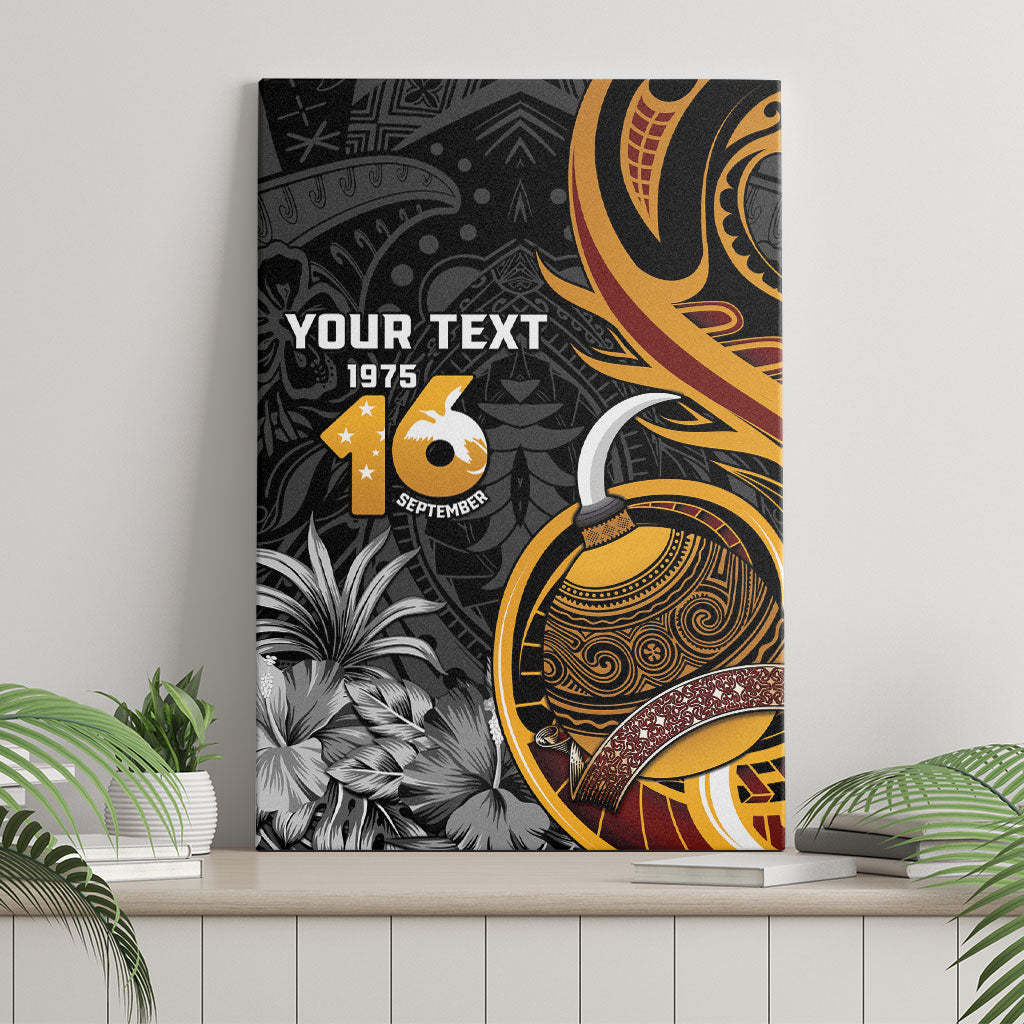 Personalised Papua New Guinea Canvas Wall Art Happy Independence Day LT05 - Polynesian Pride