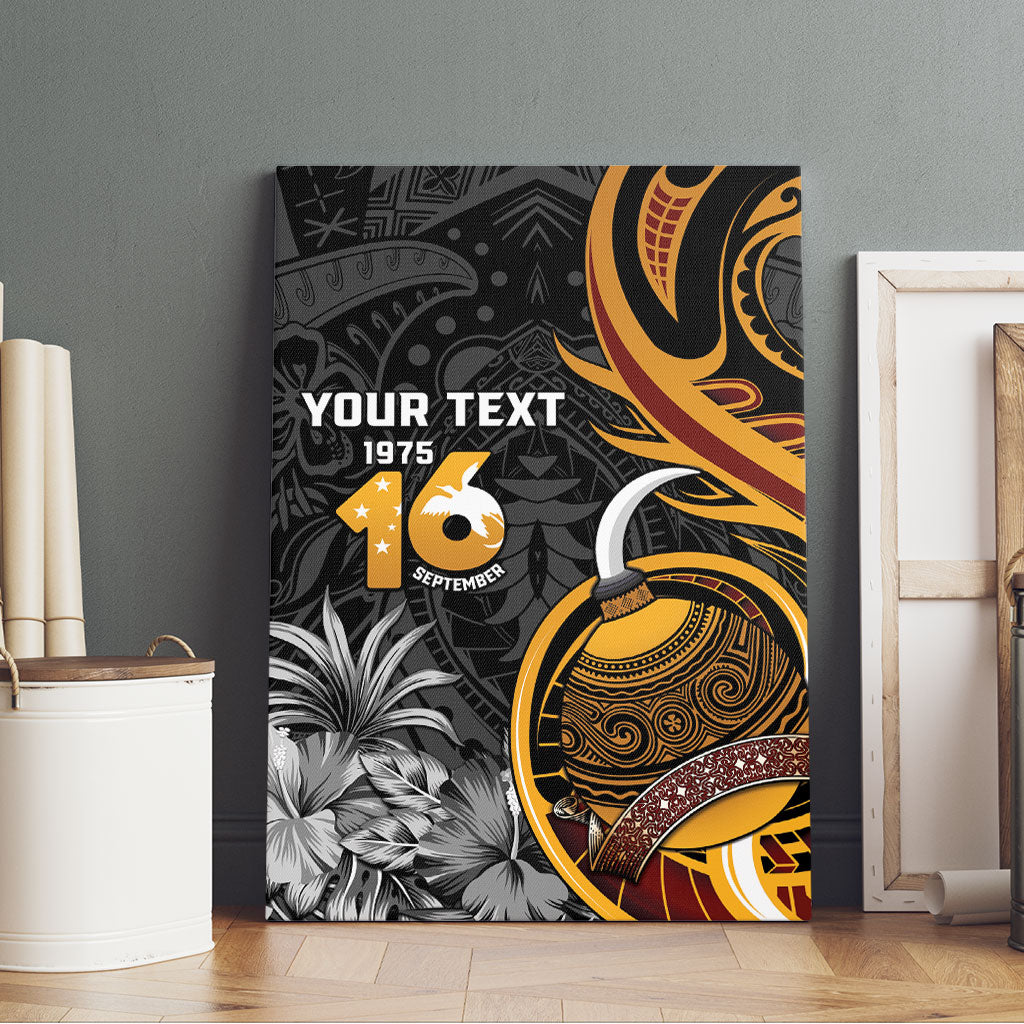 Personalised Papua New Guinea Canvas Wall Art Happy Independence Day LT05 - Polynesian Pride
