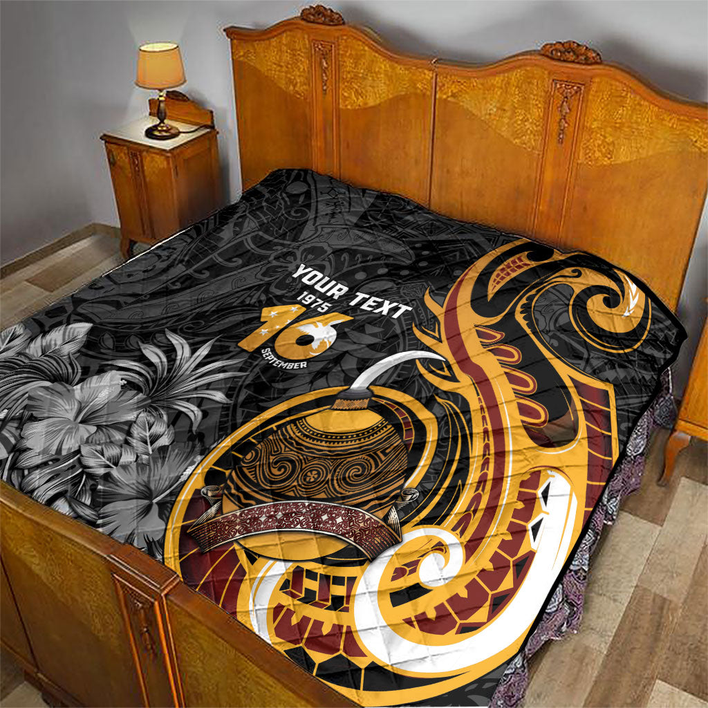 Personalised Papua New Guinea Quilt Happy Independence Day LT05 - Polynesian Pride