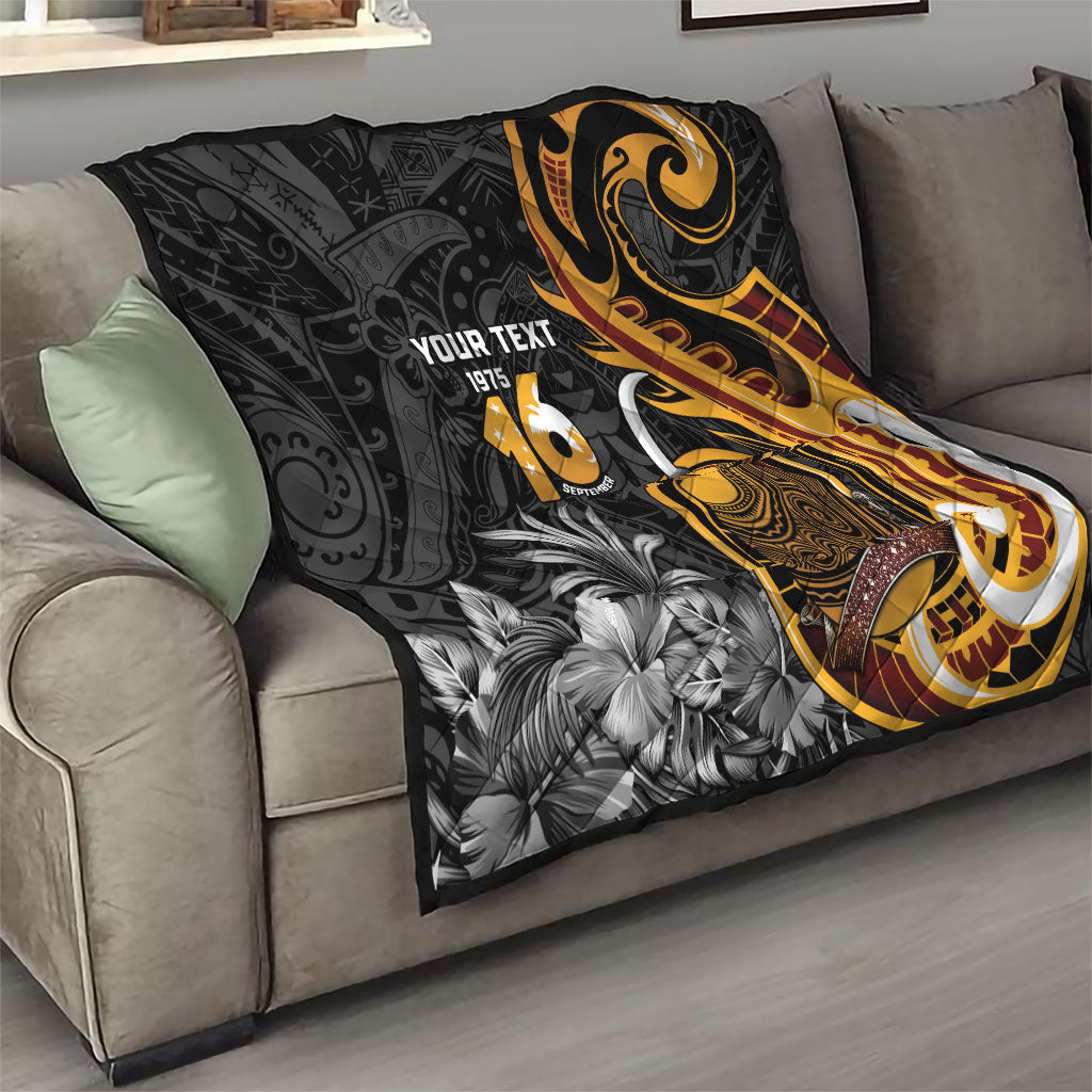Personalised Papua New Guinea Quilt Happy Independence Day LT05 - Polynesian Pride