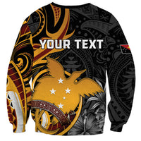 Personalised Papua New Guinea Sweatshirt Happy Independence Day LT05 - Polynesian Pride