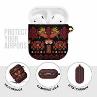 Papua Batik Motif AirPods Case Papua Spirit Black Version LT05 - Polynesian Pride
