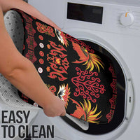 Papua Batik Motif Bathroom Set Papua Spirit Black Version LT05 - Polynesian Pride