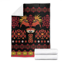 Papua Batik Motif Blanket Papua Spirit Black Version LT05 - Polynesian Pride