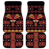 Papua Batik Motif Car Mats Papua Spirit Black Version LT05 - Polynesian Pride