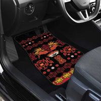 Papua Batik Motif Car Mats Papua Spirit Black Version LT05 - Polynesian Pride