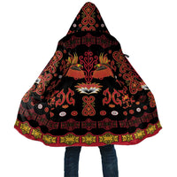 Papua Batik Motif Cloak Papua Spirit Black Version LT05 Unisex Black - Polynesian Pride