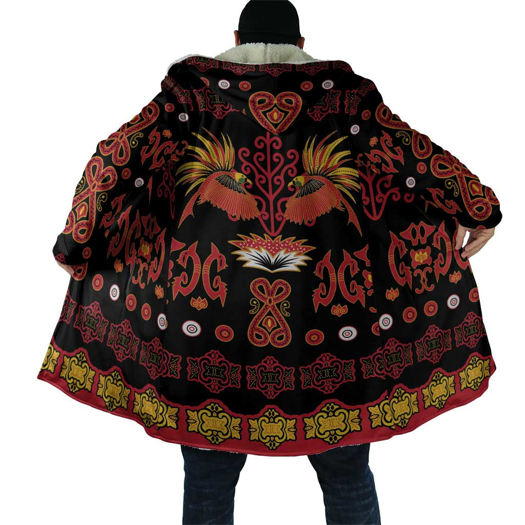 Papua Batik Motif Cloak Papua Spirit Black Version LT05 - Polynesian Pride