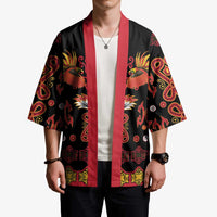 Papua Batik Motif Kimono Papua Spirit Black Version LT05 - Polynesian Pride