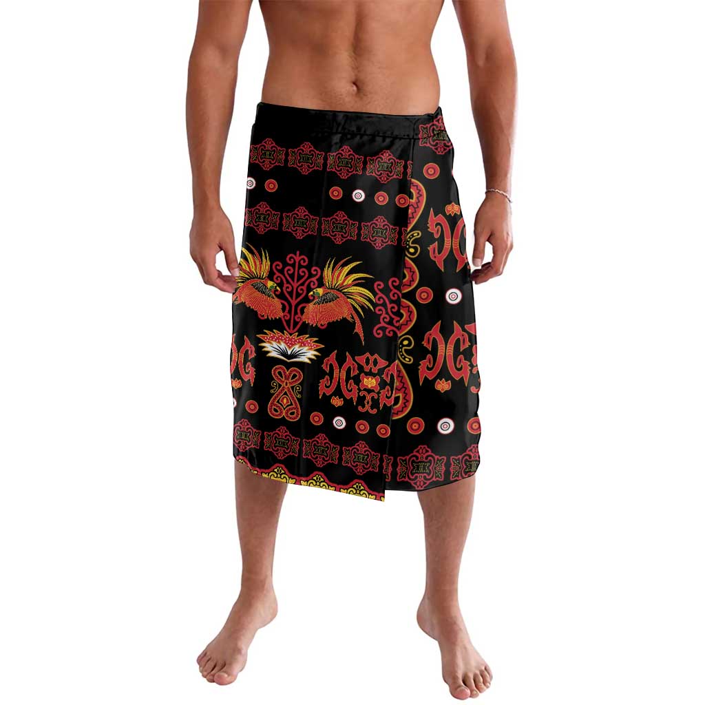 Papua Batik Motif Lavalava Papua Spirit Black Version LT05 Black - Polynesian Pride