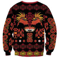 Papua Batik Motif Sweatshirt Papua Spirit Black Version LT05 - Polynesian Pride