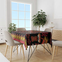 Papua Batik Motif Tablecloth Papua Spirit Black Version LT05 - Polynesian Pride
