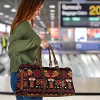 Papua Batik Motif Travel Bag Papua Spirit Black Version LT05 - Polynesian Pride