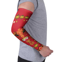 Papua Batik Motif Arm Sleeves Papua Spirit Red Version LT05 - Polynesian Pride