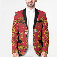 Papua Batik Motif Blazer Papua Spirit Red Version LT05 - Polynesian Pride