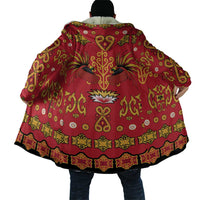 Papua Batik Motif Cloak Papua Spirit Red Version LT05 - Polynesian Pride