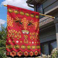 Papua Batik Motif Garden Flag Papua Spirit Red Version LT05 - Polynesian Pride