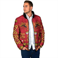 Papua Batik Motif Padded Jacket Papua Spirit Red Version LT05 - Polynesian Pride